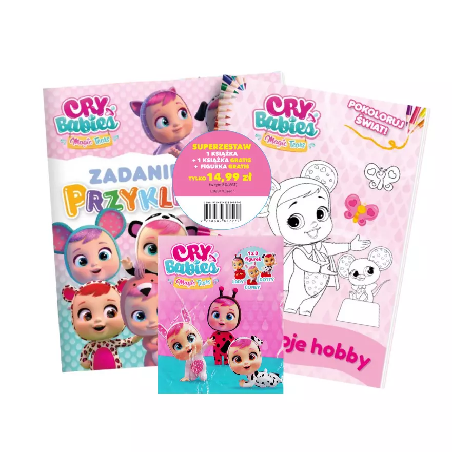 Cry Babies. Zestaw. Dwie książeczki oraz 1 z 3 figurek! - Książki