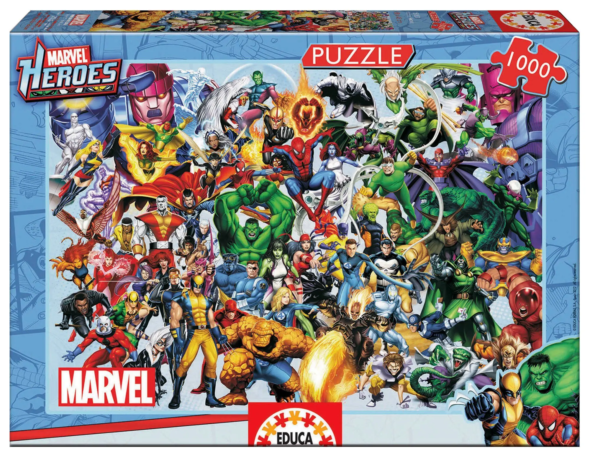 Puzzle 1000 Superbohaterowie i złoczyńcy Marvela 109782 - Puzzle