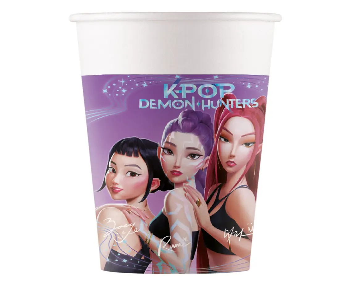 Kubek papierowy 200ml K-pop Demon Hunter Go Op8szt Fol - Papiernicze i szkolne