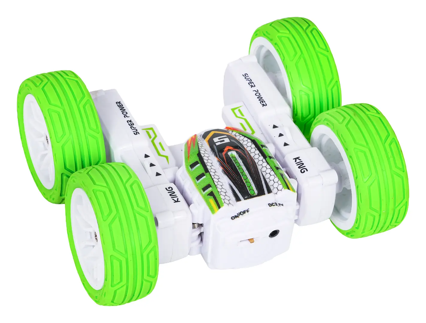 Pojazd R/C POWER STUNT 1:32 Zielony - Zabawki
