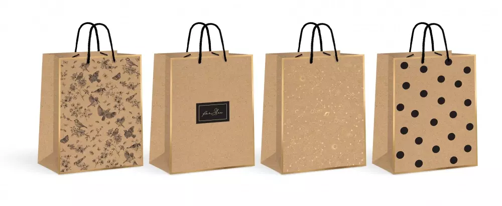 Torebka ozdobna Kraft Gold - Papiernicze i szkolne