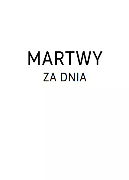 Martwy za dnia - Książki