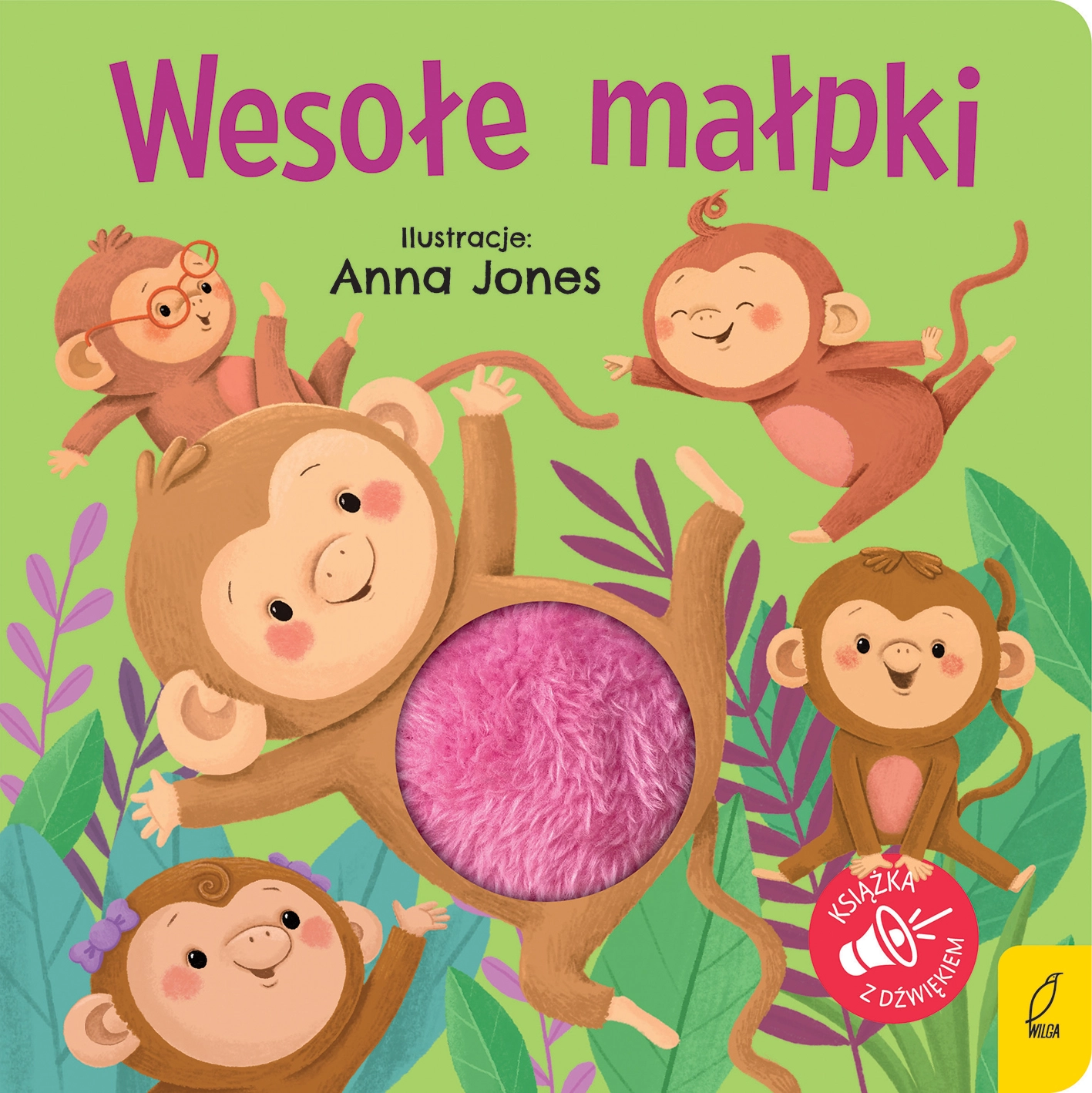 Naciśnij brzuszek. Wesołe małpki - Książki