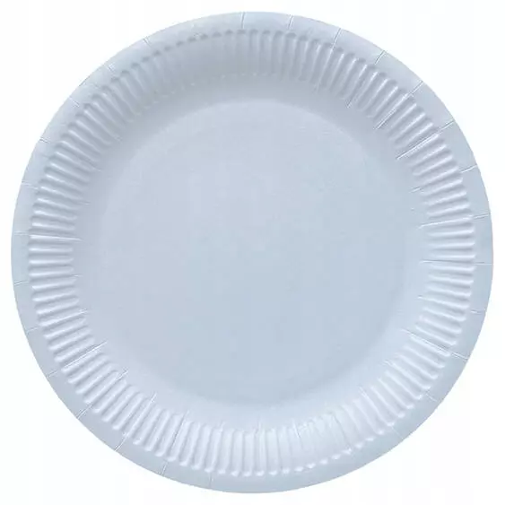 Talerzyki papierowe 23 cm, jasnoniebieski Monocolor (8 sztuk) - Papiernicze i szkolne