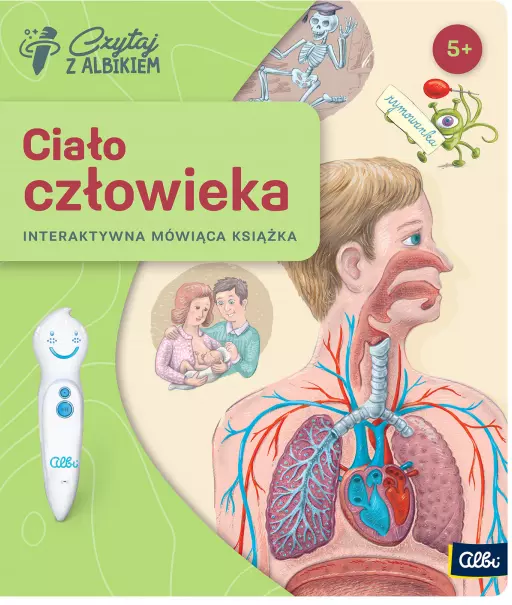 Czytaj z Albikiem. Ciało człowieka. Interaktywna książka - Książki