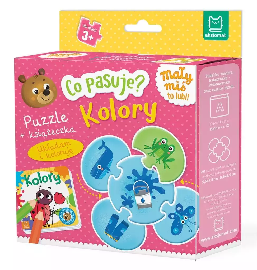 Co pasuje? Kolory Puzzle + książeczka - Książki