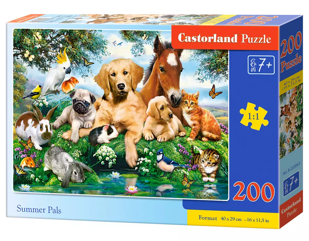 Puzzle 200 elementów. Letni kumple - Puzzle