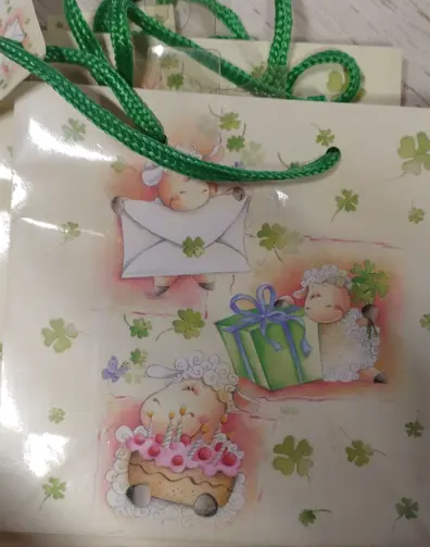 Torebka Luxury, koniczynki - Papiernicze i szkolne