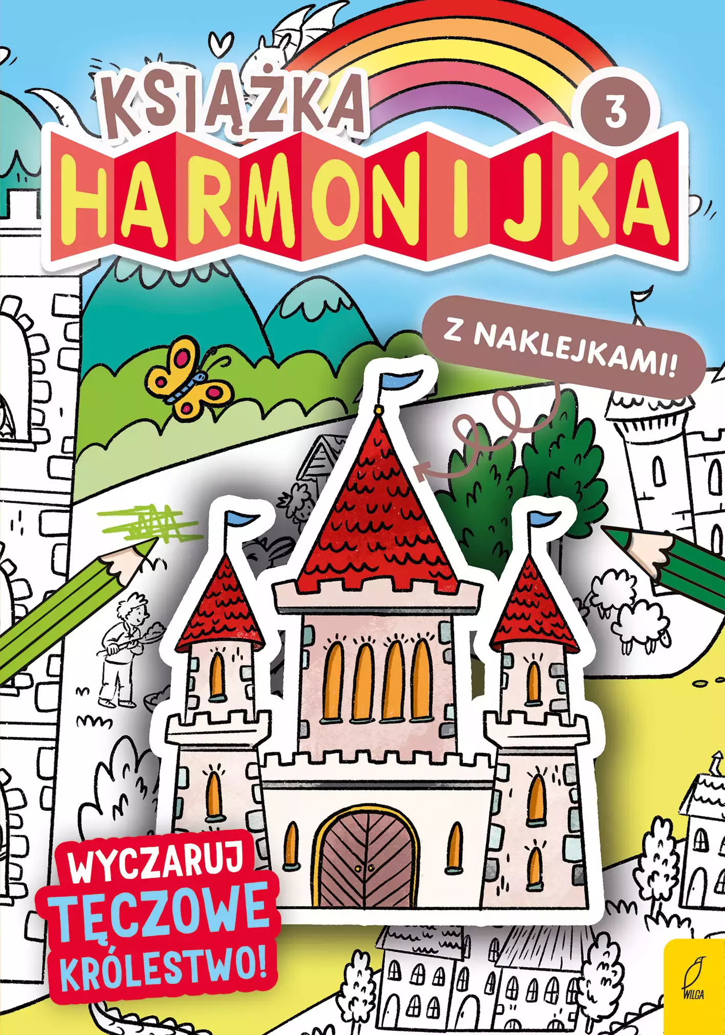 Książka harmonijka. Wyczaruj tęczowe królestwo cz.3 - Książki