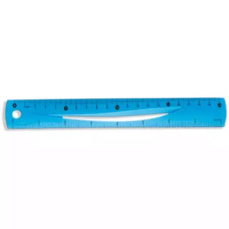 Linijka niebieska, 20 cm - Papiernicze i szkolne