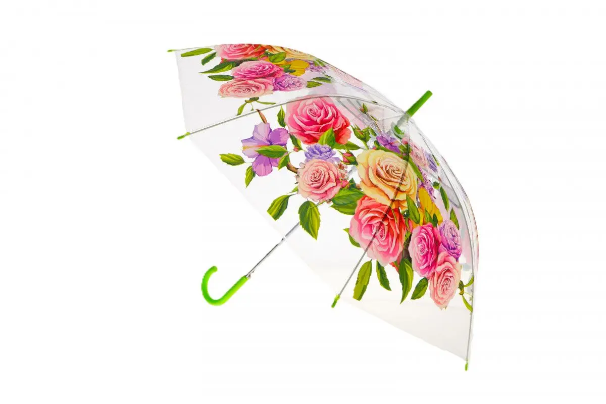 Parasol długa przezroczysta w kwiaty (SDA308) - Papiernicze i szkolne