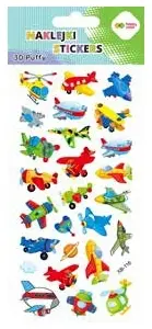 Naklejki 3D Puffy - Funny Aircraft, 9.5 cm x 22 cm, Happy Color - Papiernicze i szkolne