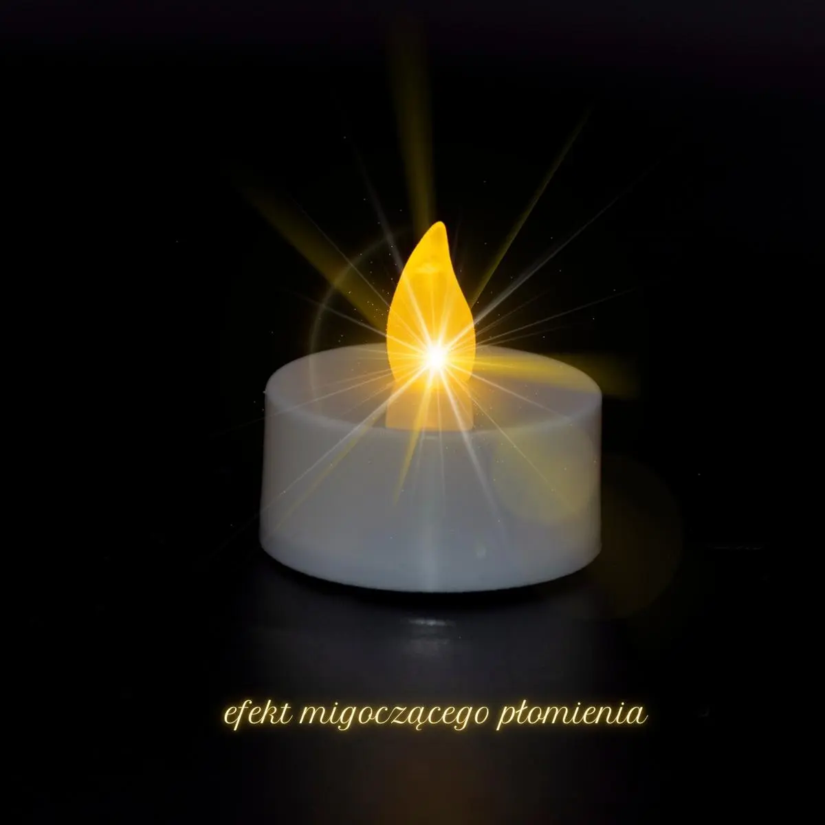 Zestaw 4 Świeczek Tea Light LED Timer Biały - Elektronika i akcesoria