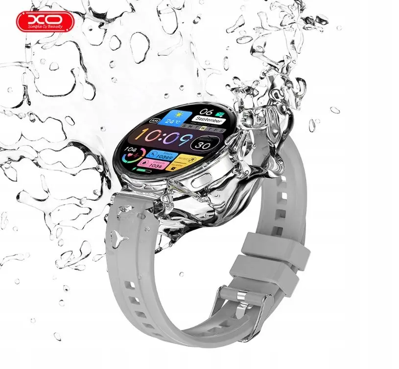 XO smartwatch GT4 Mini Amoled srebrny - Elektronika i akcesoria