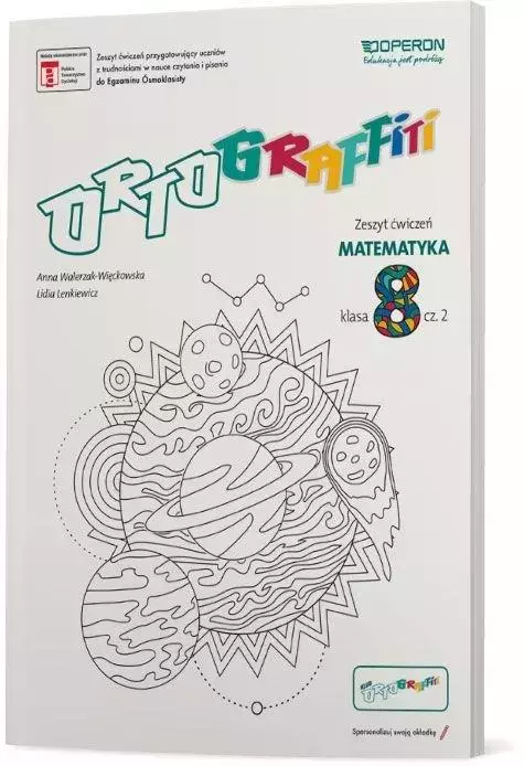 Ortograffiti. Matematyka. Zeszyt ćwiczeń dla klasy 8 szkoły podstawowej - Książki