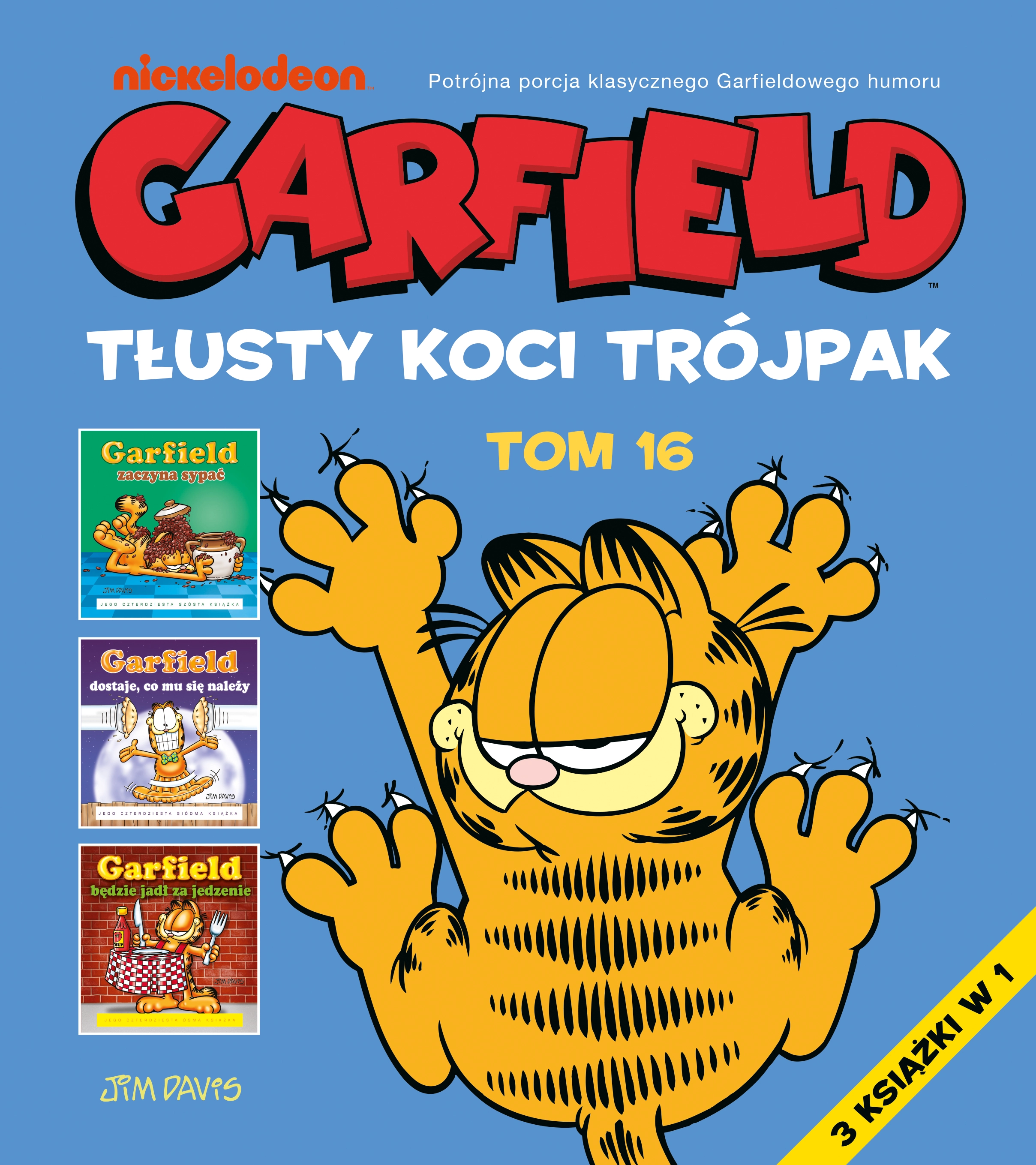 Garfield. Tłusty koci trójpak. Tom 16 - Książki