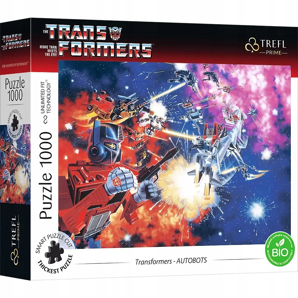 PUZZLE 1000 Transformers Prime Autobots 10777 Trefl - Zabawki