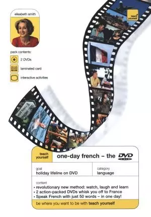 One-Day French. 2 DVDs, laminated card and interactive activities - Książki