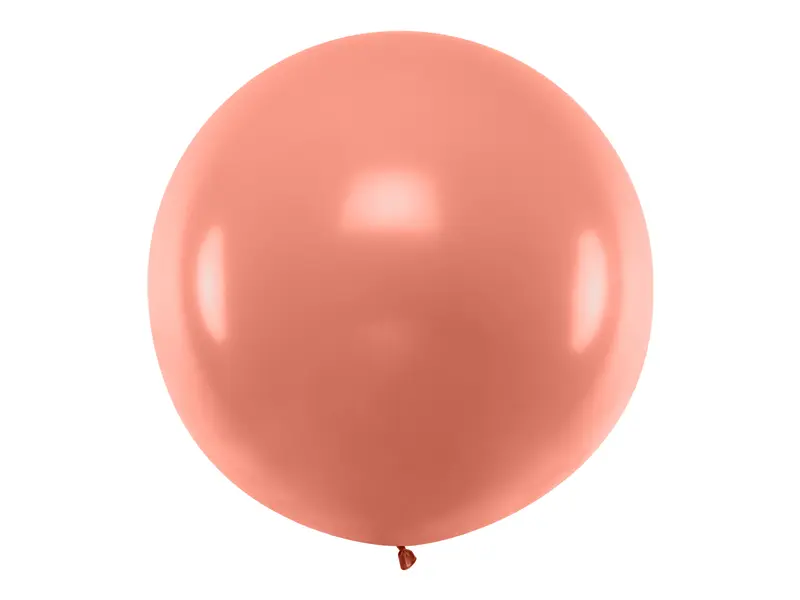 Balon okrągły 1m, Metallic Rose Gold - Impreza