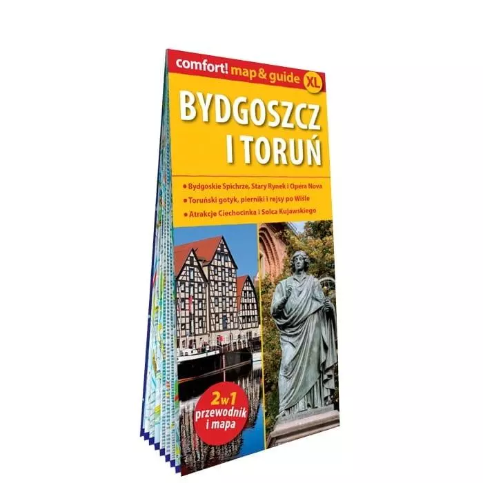 Comfort! map&guide Bydgoszcz i Toruń 2w1 - Książki