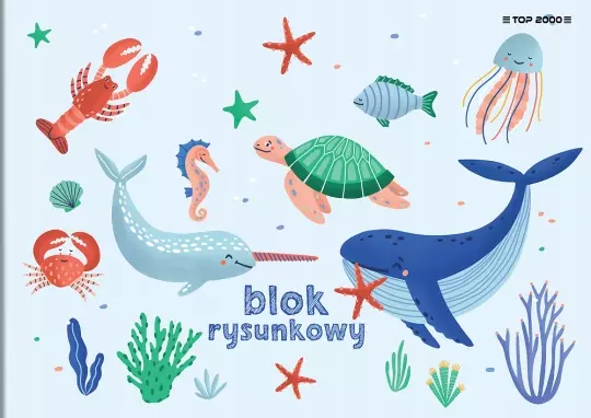 Blok techniczny A4/10k biały 140g Basic Top A 10 - Papiernicze