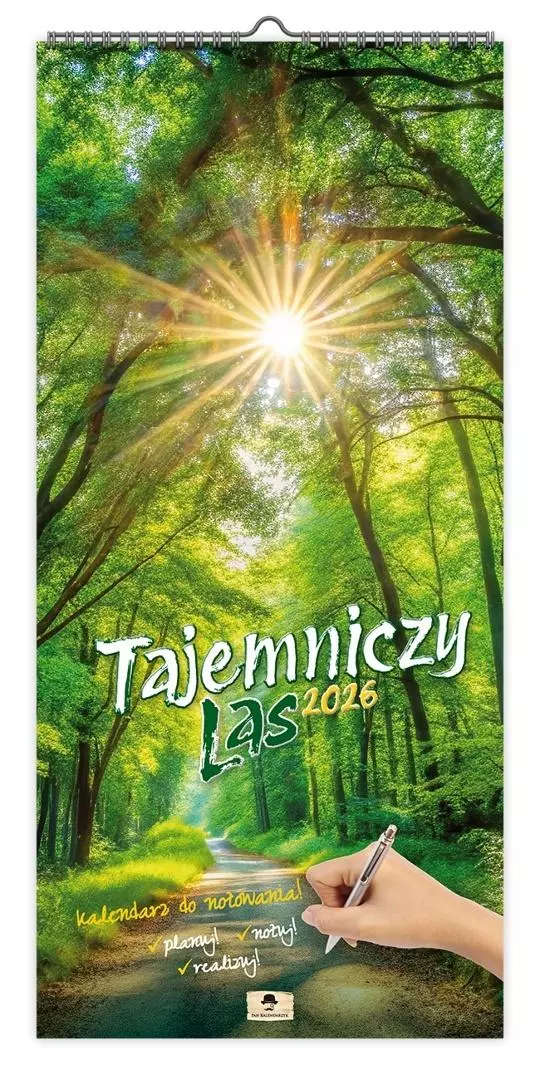 Kalendarz 2026 paskowy szeroki tajemniczy las - Książki