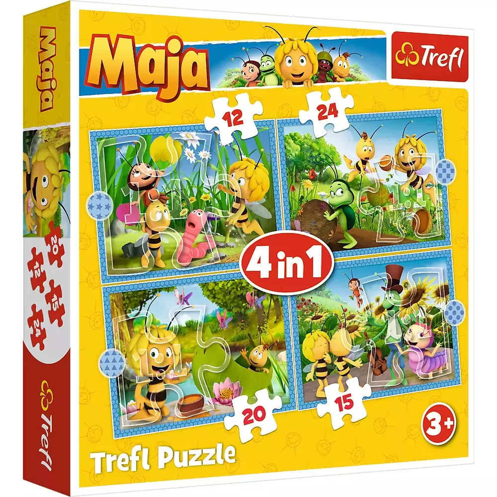 Puzzle 4w1. Przygody Pszczółki Mai - Puzzle