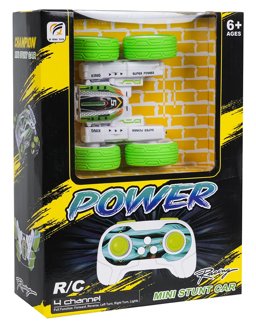 Pojazd R/C POWER STUNT 1:32 Zielony - Zabawki