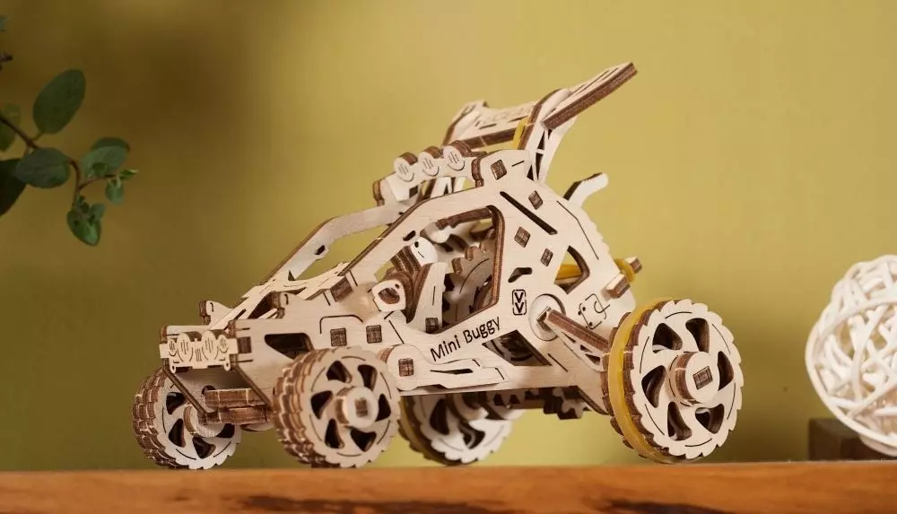 Puzzle 3D Ugears Mini Buggy 70164 80 elementów - Puzzle