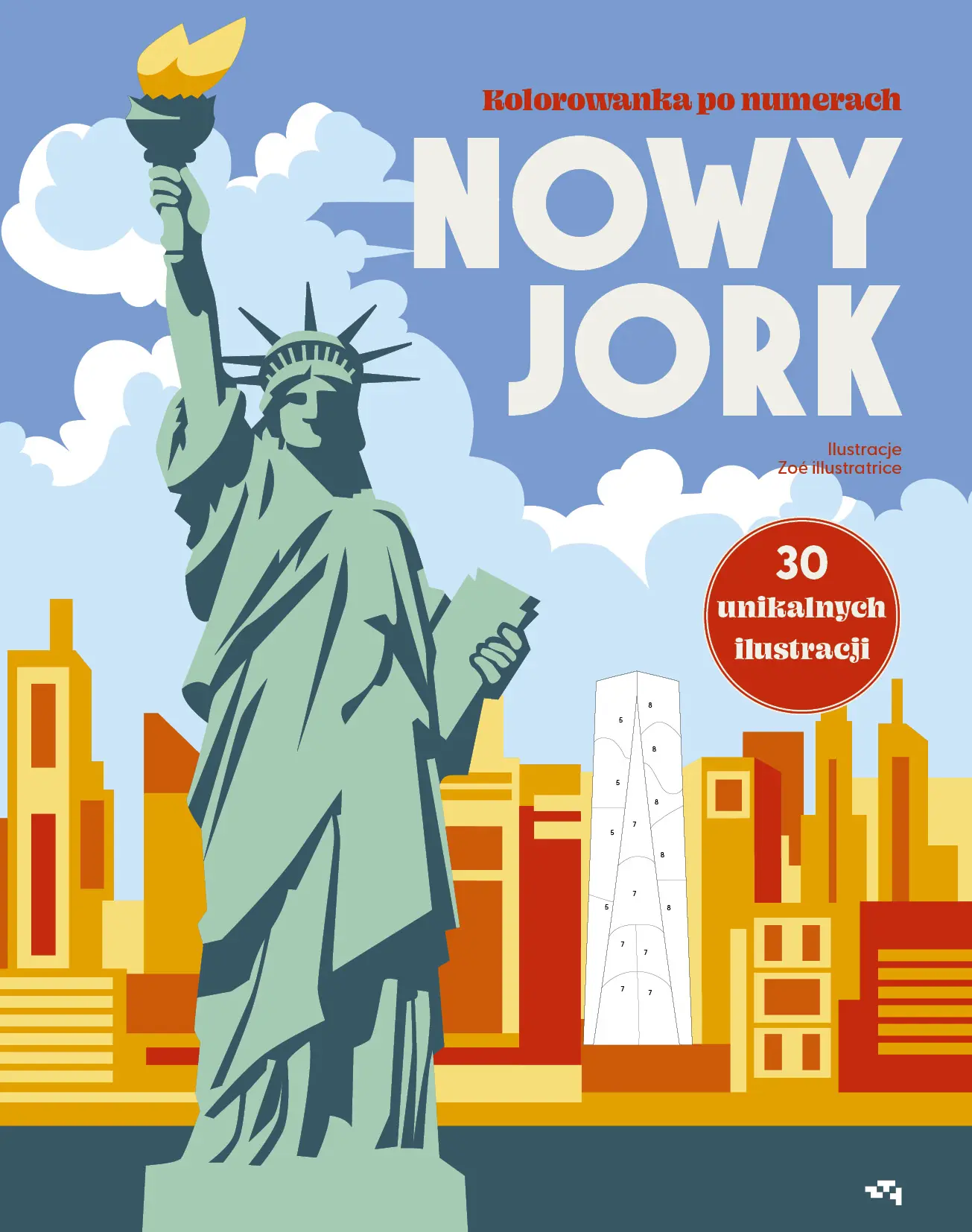 Nowy Jork. Kolorowanka po numerach - Książki