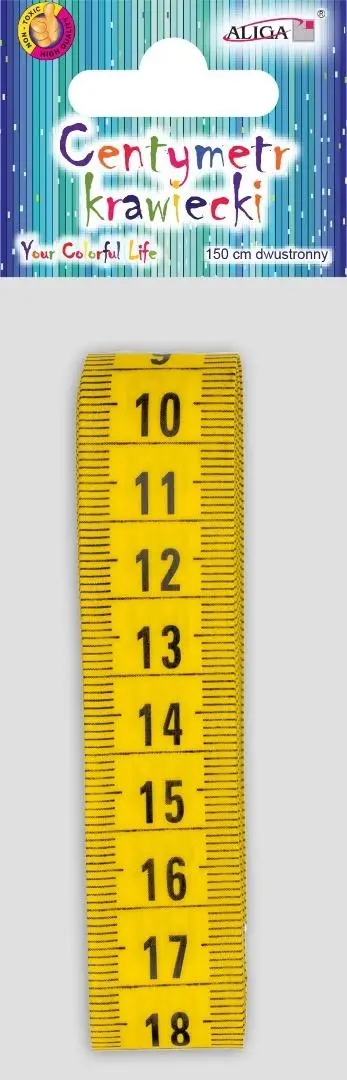 Centymetr krawiecki dwustronny 150cm - Papiernicze