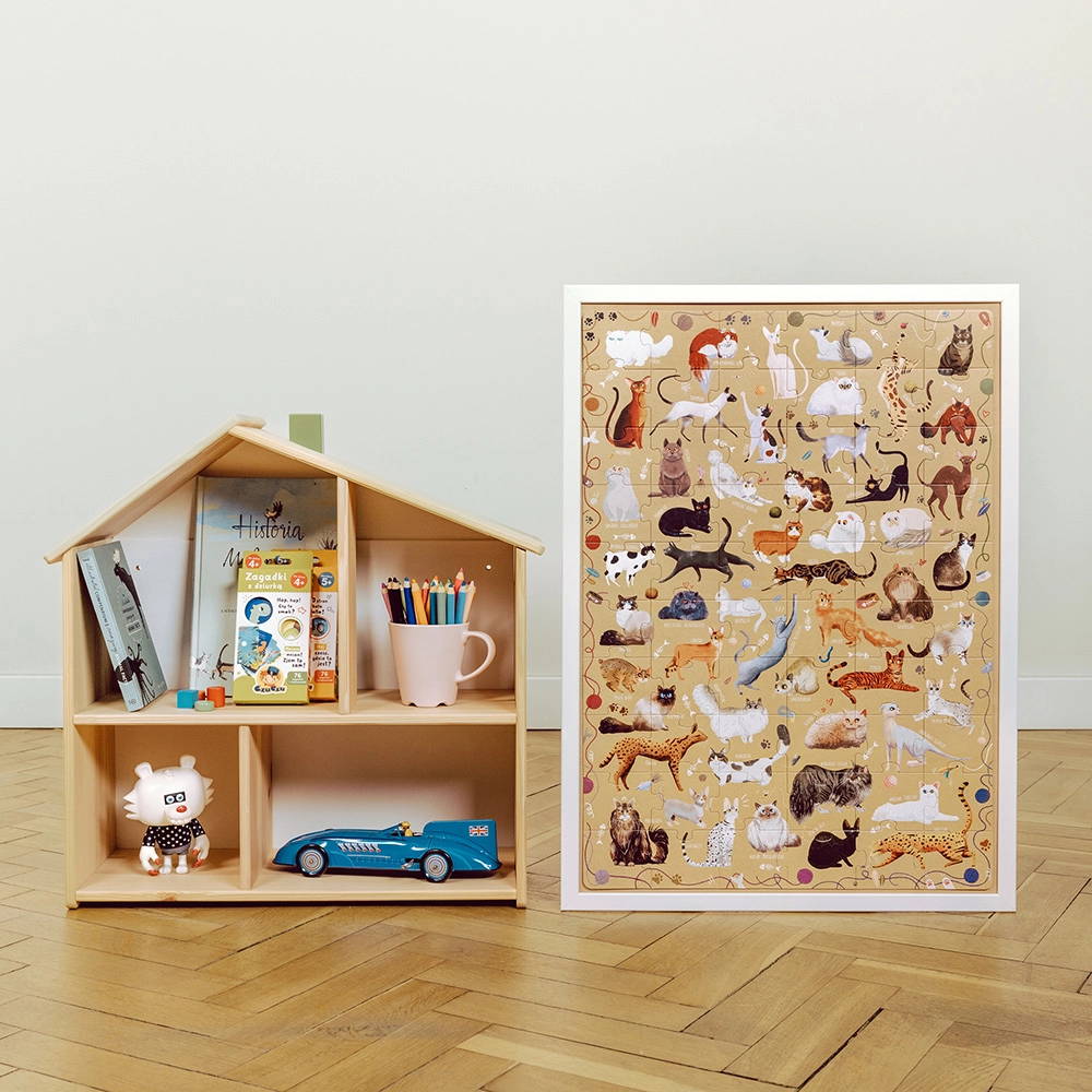 Puzzle 60 elementów. Puzzlove CzuCzu. Koty - Puzzle