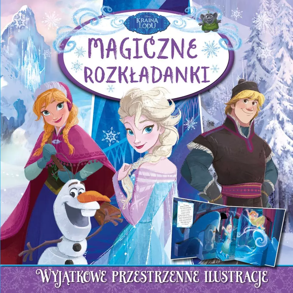Magiczne rozkładanki. Disney Kraina Lodu - Książki