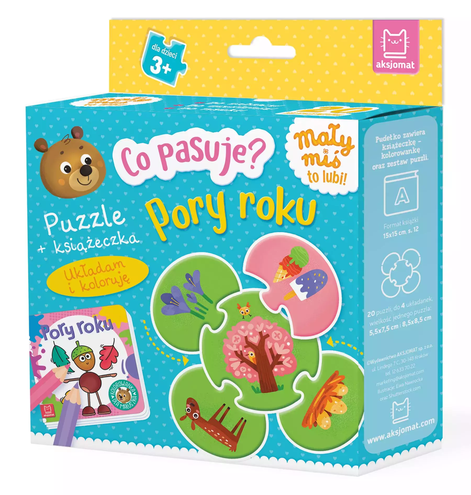 Co pasuje? Pory roku. Puzzle + książeczka - Książki