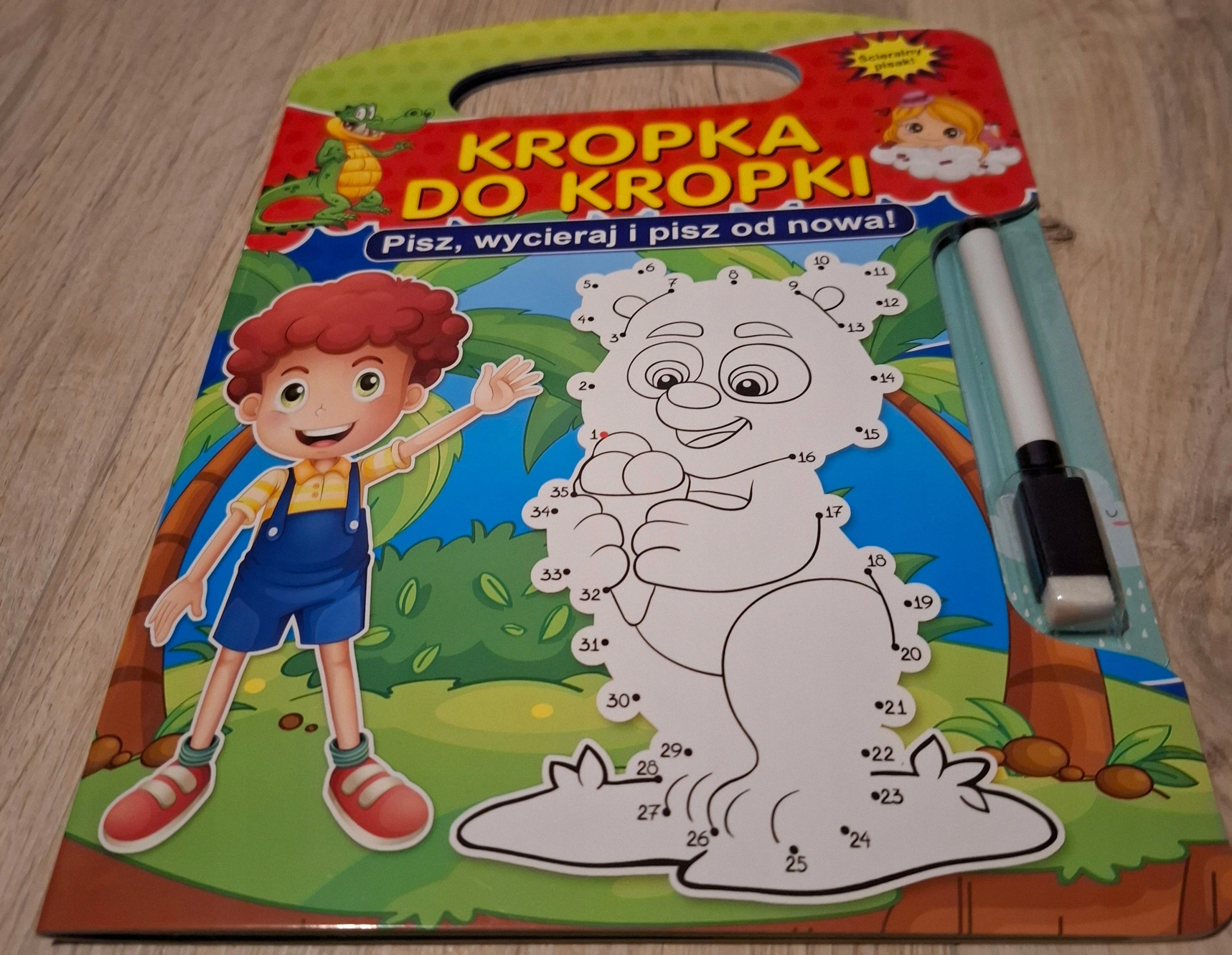 Kropka do kropki. Pisz, wycieraj i pisz od nowa! - Książki