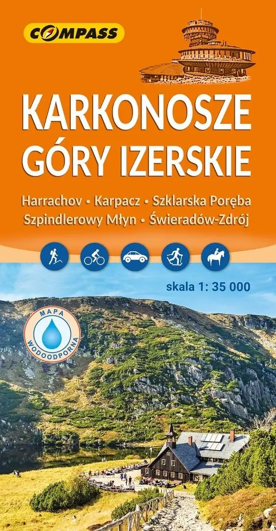 Mapa tur. - Karkonosze, Góry Izerskie laminowana - Książki