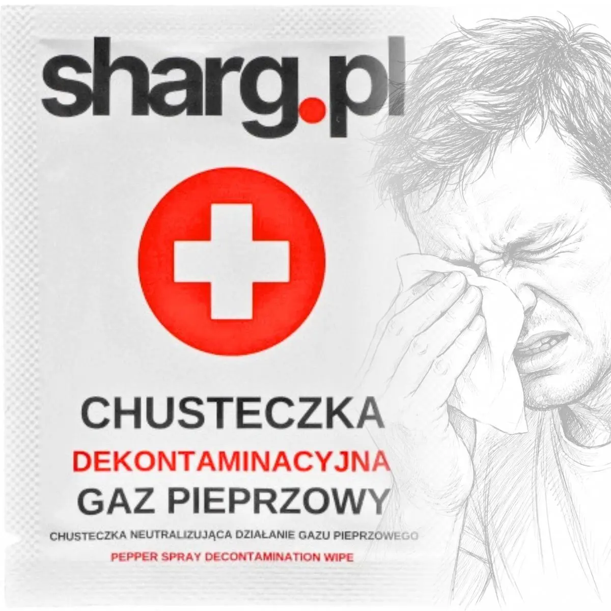Chusteczka Neutralizująca Gaz Pieprzowy SHD101V2 Sharg - Elektronika i akcesoria
