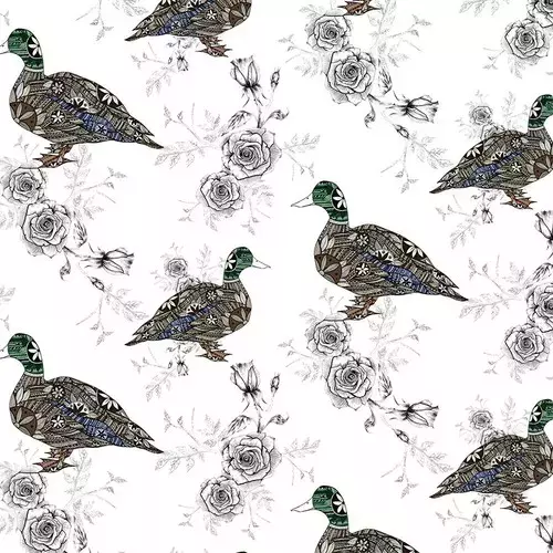 Karnet Swarovski kwadrat Etniczne kaczki - Książki