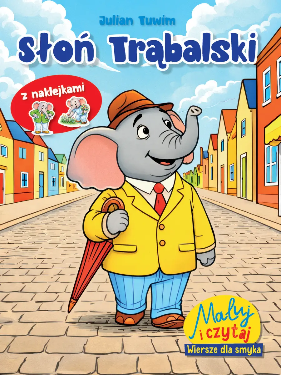Maluj i czytaj. Wiersze dla smyka. Słoń Trąbalski - Książki