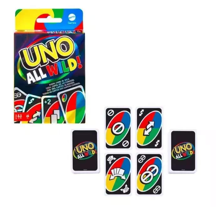 Mattel. HHL33 UNO All - Wild Dzikie karty - Gry