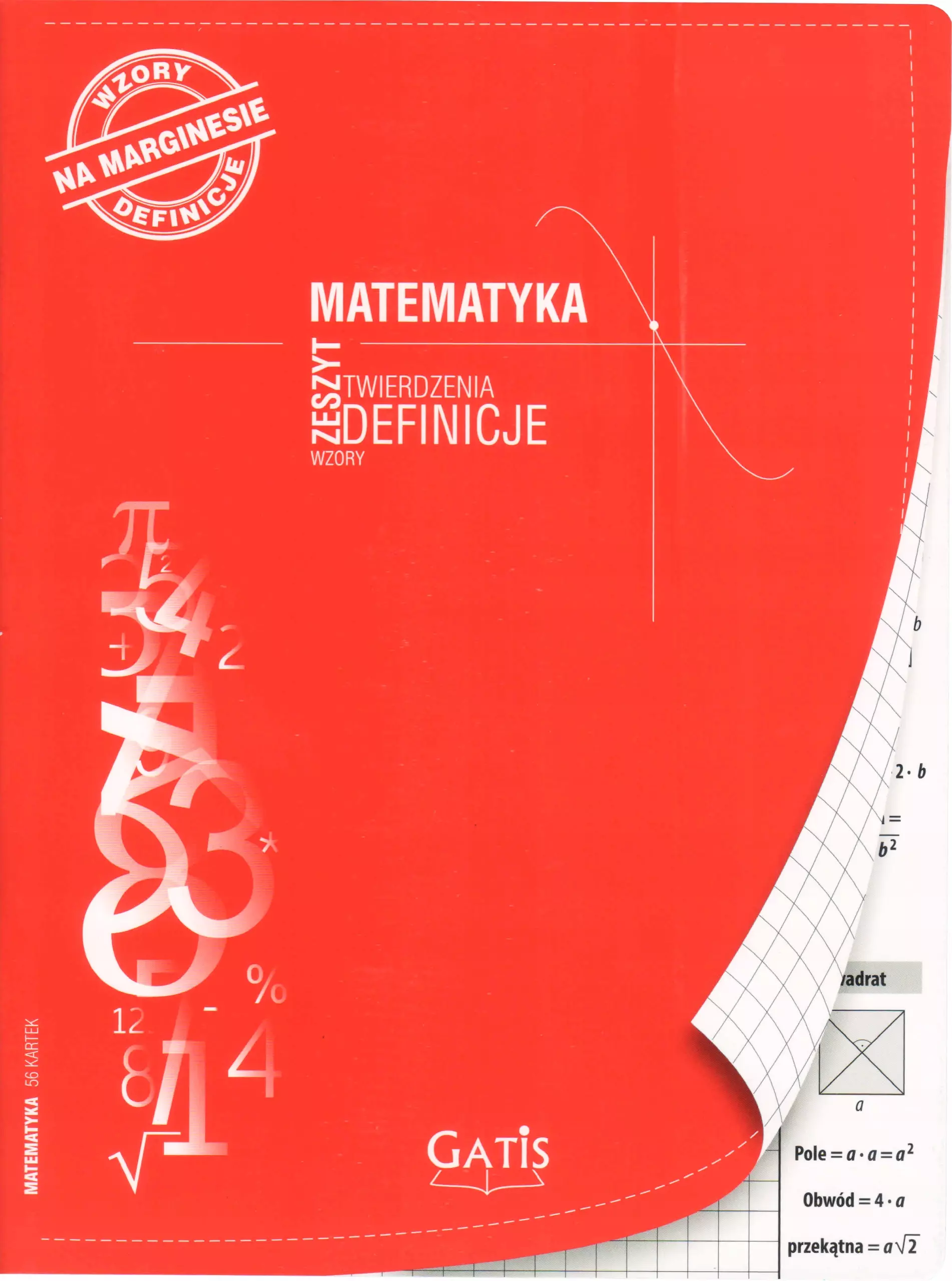 Zeszyt A4/56K kratka Matematyka - Papiernicze i szkolne