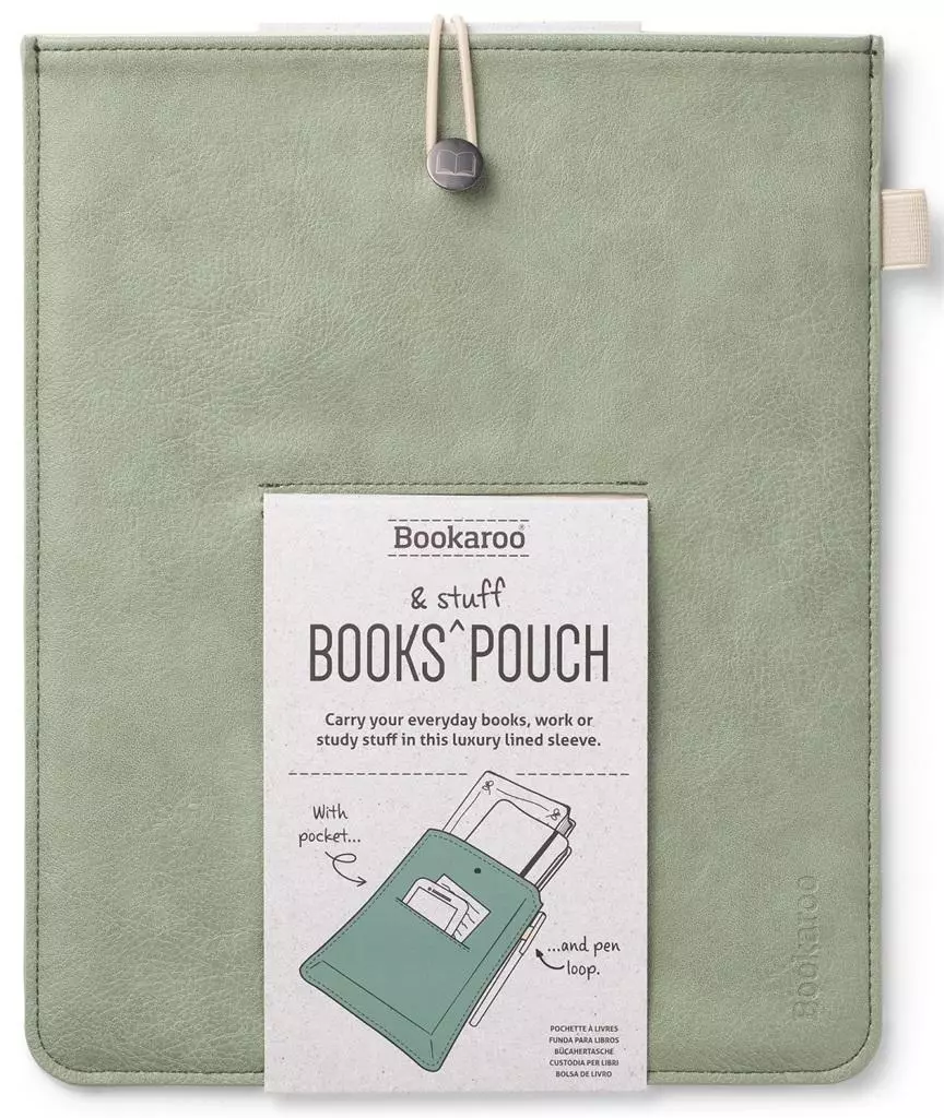 Bookaroo Books & Stuff - etui na książkę - oliwka - Zabawki