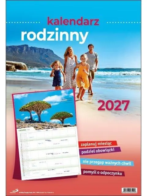Kalendarz 2027 - Rodzinny duży - Książki