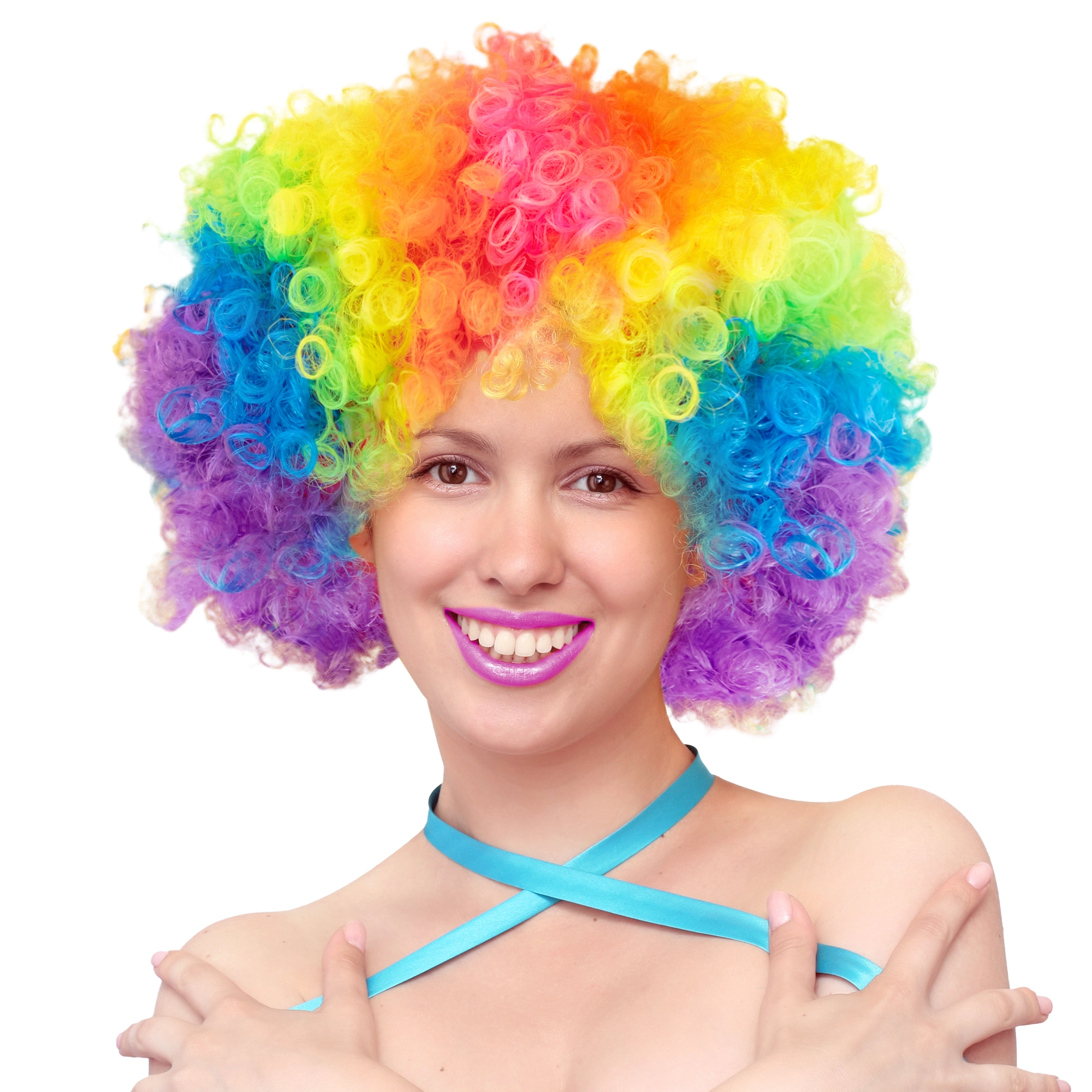Peruka imprezowa włosy afro kolorowe - Impreza
