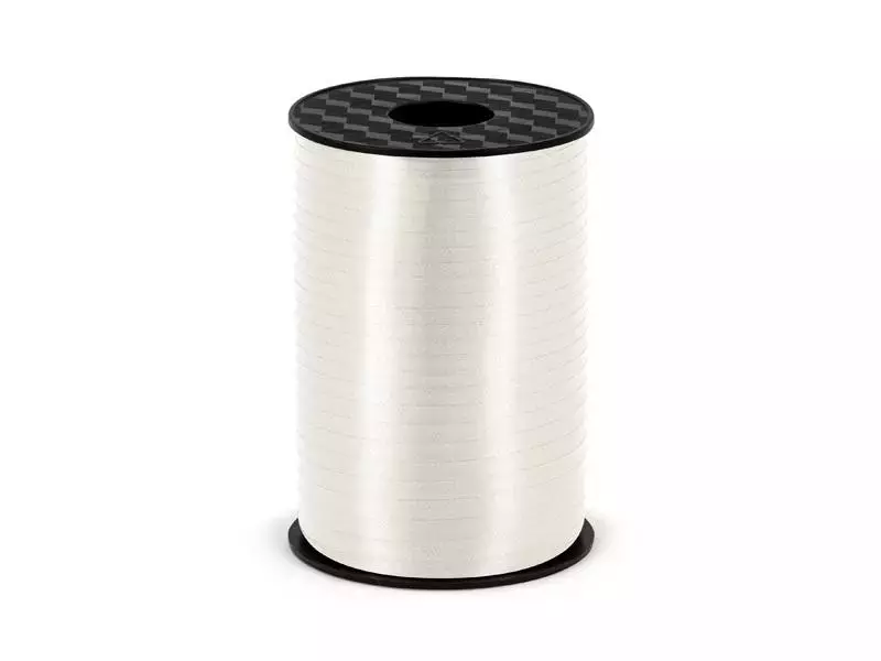 Wstążka plastikowa biała 5mmx225m - Impreza
