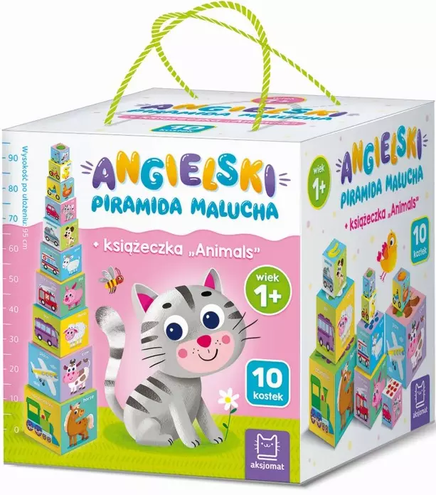 Angielski. Piramida malucha + książka Animals - Książki
