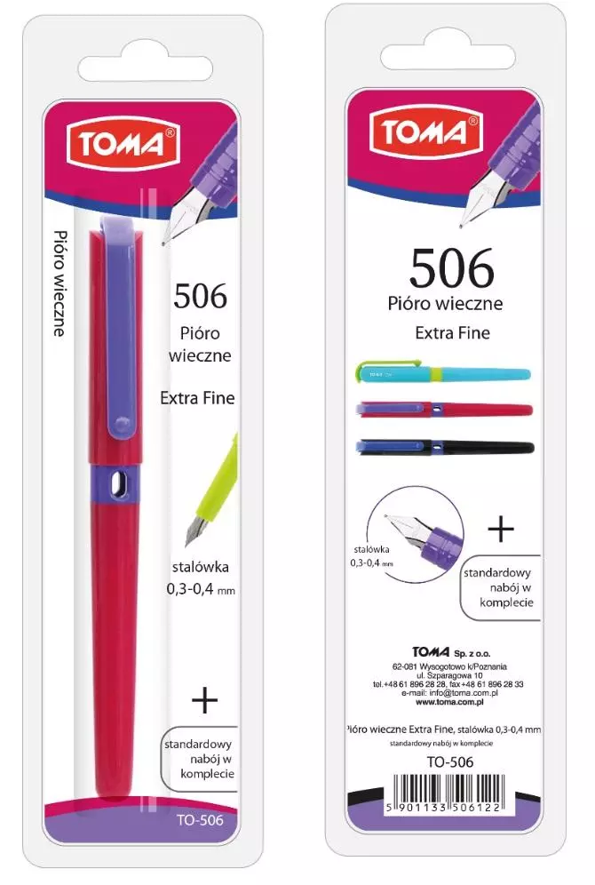 Pióro wieczne Extra Fine-506 TOMA - Papiernicze i szkolne