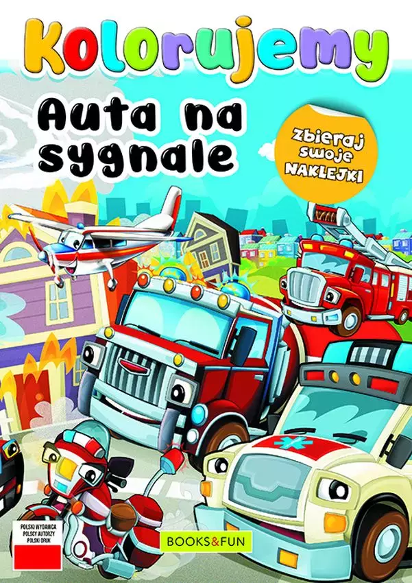 Auta na sygnale. Kolorujemy - Książki