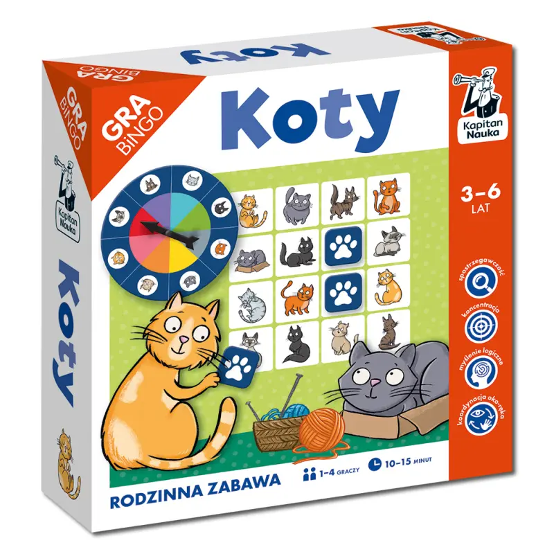 Koty. Gra bingo - Gry