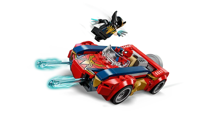 LEGO Marvel Spider-Man w samochodzie kontra zvenomowany Wolverine 76336 - Zabawki